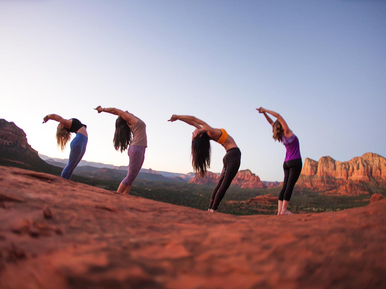 Sunrise Yoga Sedona AZ Rise and Shine Outdoor Yoga on the Vortex
