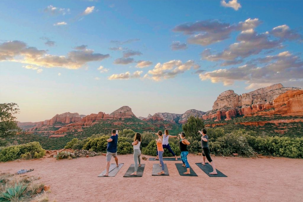 Daily Morning Yoga Class on the Red Rocks